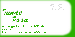 tunde posa business card